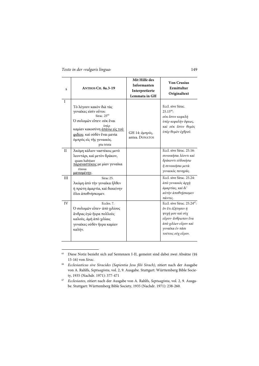 Druckseite 149 (Tabelle, Spalten oder Transkription)