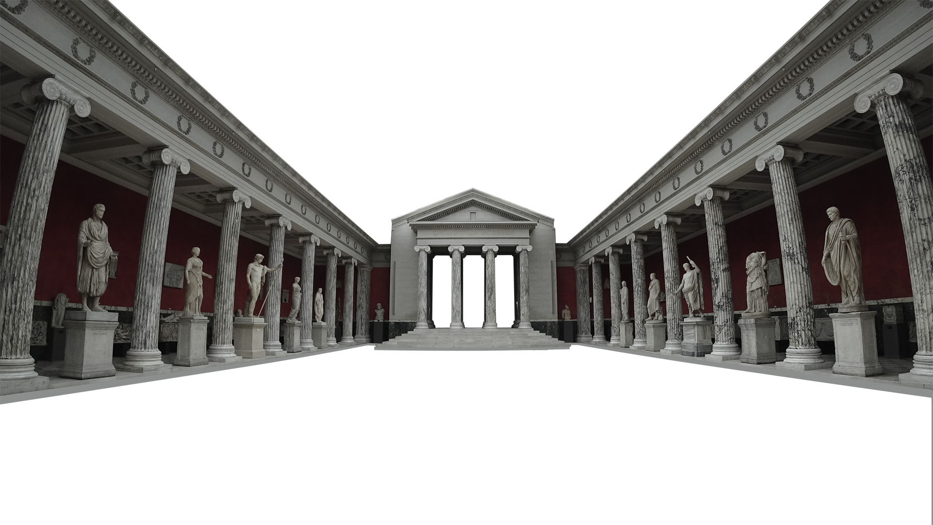 temple, statues, roman